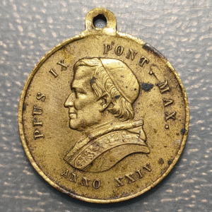 MEDALLA RELIGIOSA PAPA PIO IX / CONCILIO ECUMENICO 1869