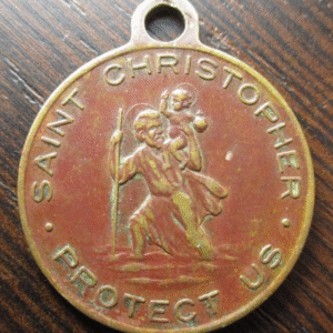 MEDALLA RELIGIOSA SAN CRISTOBAL - S. CHRISTOPHER / MARIA