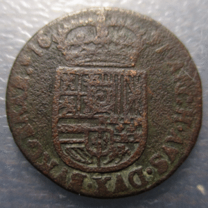 IMPERIO ESPAÑOL BRUSELAS CARLOS II OORD 1691 UNICA FECHA DE ESTA CECA D ESTE REY