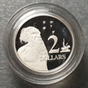 AUSTRALIA 2 DOLLARS 2 DOLARES 1991 P-101a SILVER PROOF