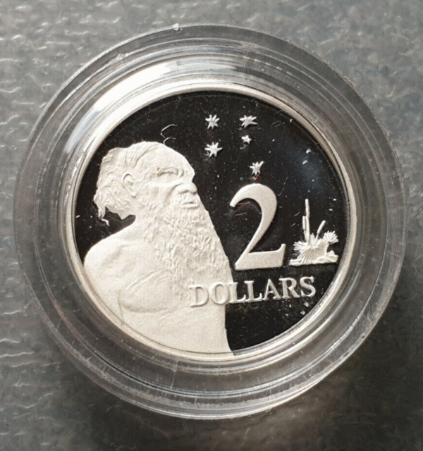 AUSTRALIA 2 DOLLARS 2 DOLARES 1991 P-101a SILVER PROOF
