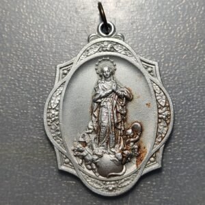MEDALLA RELIGIOSA VALENCIA INMACULADA CONCEPCION ALUMINIO 55x40mm