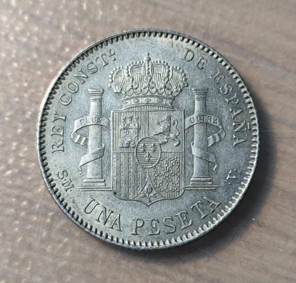 ESPAÑA SPAIN ALFONSO XIII 1 PESETA 1900 SMV (1900) - Imagen 2