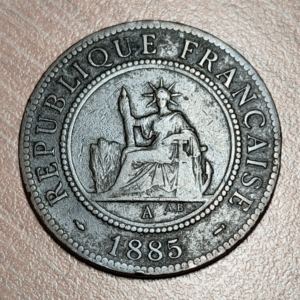 INDOCHINA FRANCESA FRENCH INDOCHINA INDOCHINE 1 CENTIME 1885 MBC-