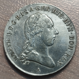 AUSTRIA JOSEPH II JOSE II 1/2 KRONENTHAUER 1789 A WIEN VIENA MBC+