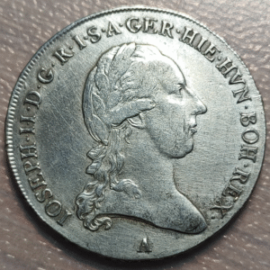 AUSTRIA JOSEPH II JOSE II 1/2 KRONENTHAUER 1788 A WIEN VIENA MBC+