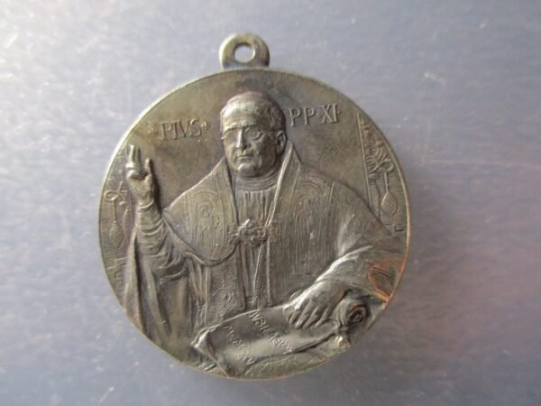 MEDALLA RELIGIOSA PAPA PIO XI / CUPULA DE SAN PEDRO - JUBILEO 1925