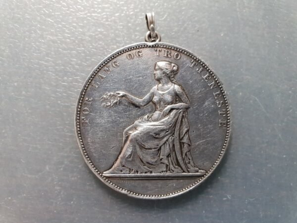 NORWAY  ROYAL COMPANY FOR NORWEGIAN WELL - 1894 SILVER MEDAL