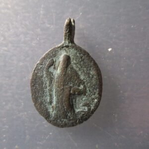 MEDALLA RELIGIOSA ANTIGUA SAN BENITO - ANILLA ROTA