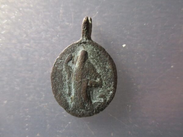 MEDALLA RELIGIOSA ANTIGUA SAN BENITO - ANILLA ROTA