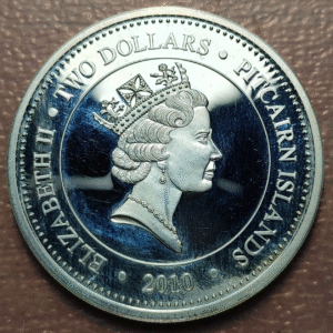 PITCAIRN 2 DOLLARS 2010 KM 6.1