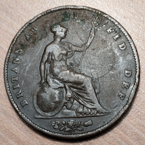 GREAT BRITAIN GRAN BRETAÑA VICTORIA 1 PENNY 1844