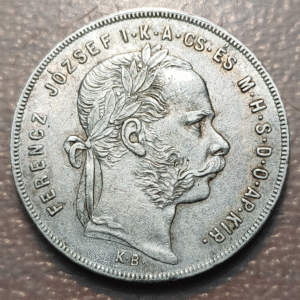 HUNGRIA HUNGARY FRANZ JOSEPH I 1 FLORINT 1879 KB MBC