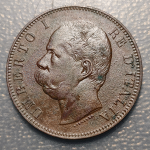 ITALIA UMBERTO I 10 CENTESIMI 1893 R ESCASA SCARCE