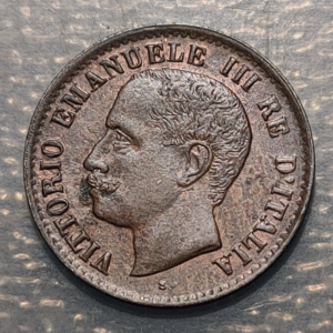 ITALIA REINO VITTORIO EMANUELE III 1 CENTESIMO 1905 R SC-