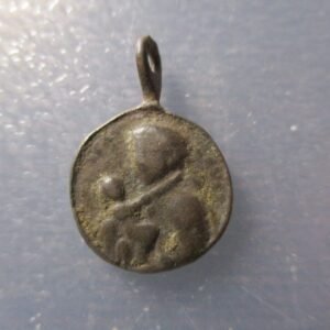 MEDALLA RELIGIOSA ANTIGUA SAN ANTONIO ? CON NIÑO JESUS