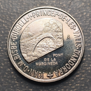 ANDORRA 1 DINER 1988 CU/NI SC UNC SCARCE ESCASA