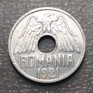 RUMANIA 25 BANI 1921 EBC