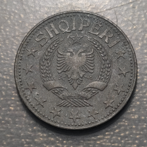 ALBANIA 5 LEKE 1957 EBC