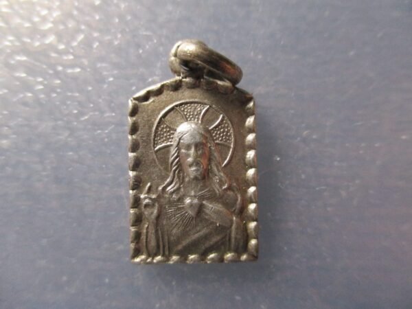 MEDALLA RELIGIOSA CORAZON DE JESUS / VIRGEN CON NIÑO
