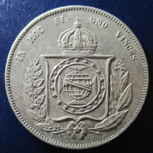 BRASIL BRAZIL 2000 REIS 1854 MBC+ ESCASA SCARCE