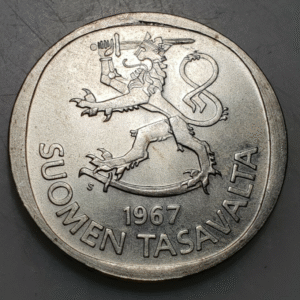 FINLANDIA FINLAND 1 MARKKA 1967 SC UNC