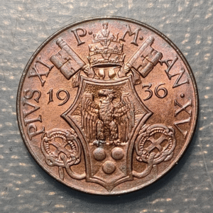 VATICANO PIO XI 5 CENTESIMI 1936 SC-