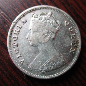 CHINA HONG KONG VICTORIA 10 CENTS 1898 PLATA MBC+