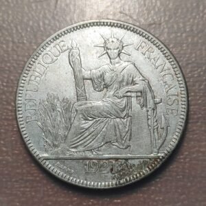 INDOCHINA FRANCESA FRENCH INDOCHINA INDOCHINE 1 PIASTA 1 PIASTRE 1921 MBC-