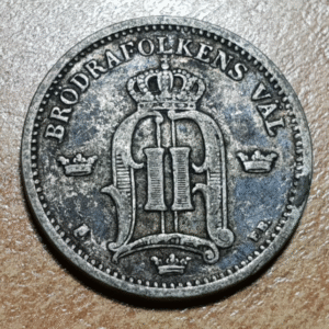 SUECIA SWEDEN OSCAR II 25 ORE 1902 MBC-