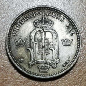 SUECIA SWEDEN OSCAR II 10 ORE 1894 EBC