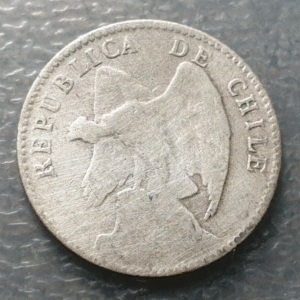 CHILE SANTIAGO 20 CENTAVOS 1908 BC