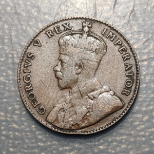 CHIPRE CYPRUS GEORGE V 1/4 PIASTRA 1/4 PIASTRE 1922 FECHA ESCASA MBC-/MBC