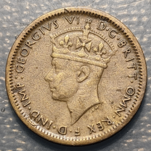 BRITISH WEST AFRICA GEORGE VI 6 PENCE 1943 KM 22