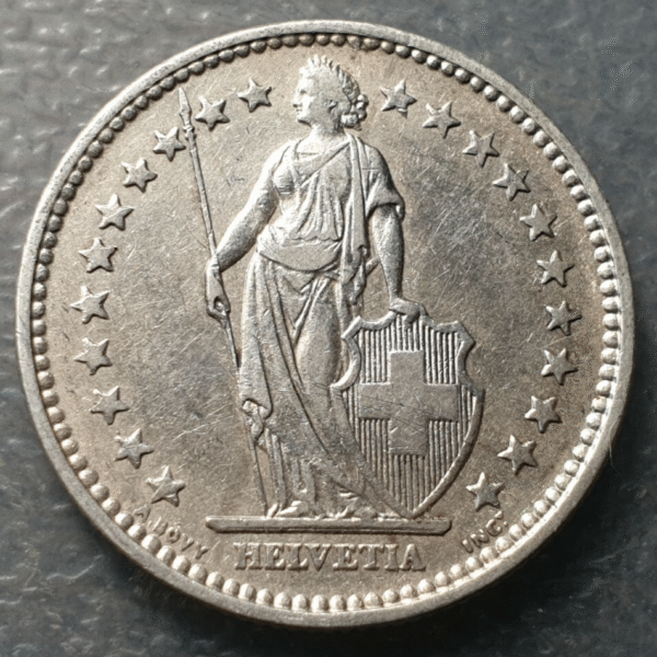 SUIZA SWITZERLAND 2 FRANCOS 2 FRANCS 1906 B MBC+ - Imagen 2