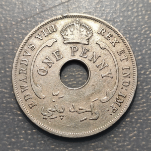 BRITISH WEST AFRICA EDWARD VIII 1 PENNY 1936 KM 16 MBC-
