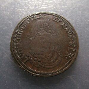 ALEMANIA FRANCIA NUREMBERG JETON RECHENPFENNIG LOUIS XIV C. LAUFFER 1658-1711