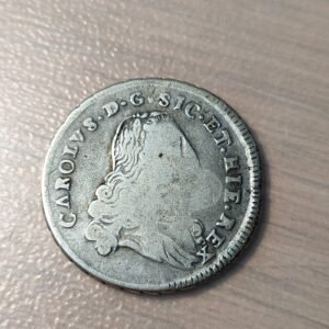 IMPERIO ESPAÑOL ITALIA SICILIA PALERMO CARLOS III 6 TARI 1754 PN ESCASA