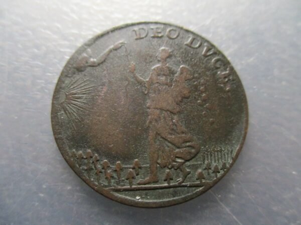 ALEMANIA ZELLERFELD BRUNSWICK JETON RECHENPFENNIG JOHAN BENJAMIN HECHT 1740 - Imagen 2