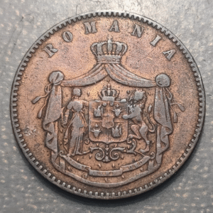 RUMANIA ROMANIA 10 BANI 1867 BC+