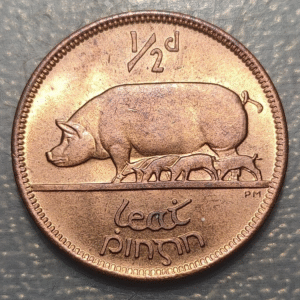 IRLANDA IRELAND 1/2 PENNY 1966 SC UNC