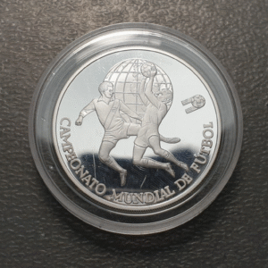 PERU 5000 SOLES DE ORO 1982 PROOF SC UNC ENCUENTRO DE DOS MUNDOS MUNDIAL ESPAÑA