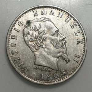 ITALIA REINO VITTORIO EMANUELE II 20 CENTESIMI 1863 M MBC+