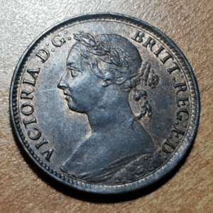 GRAN BRETAÑA GREAT BRITAIN INGLATERRA VICTORIA 1 FARTHING 1893 EBC+ BRILLO ORIG.