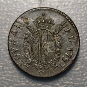 ITALIA - MILAN PONDERAL - COIN WEIGHT "SOVRANO DEL 1793" TIPO ESCASO FECHA