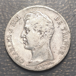 FRANCIA FRANCE CHARLES X 1 FRANC 1 FRANCO 1825 A