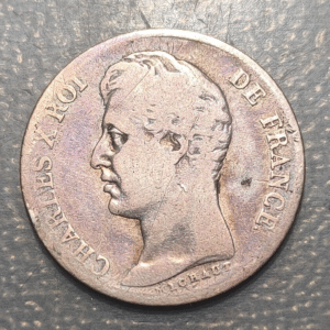 FRANCIA FRANCE CHARLES X 1 FRANC 1 FRANCO 1827 A