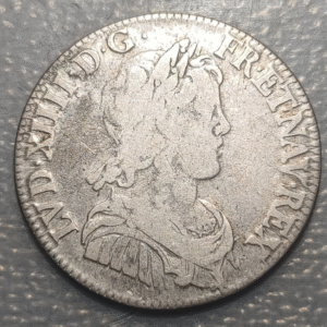FRANCIA FRANCE LOUIS XIV 1/4 ECU 1647 A