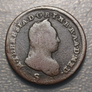 ITALIA DUCADO DE MILAN MARIA THERESA 1 SOLDO 1777