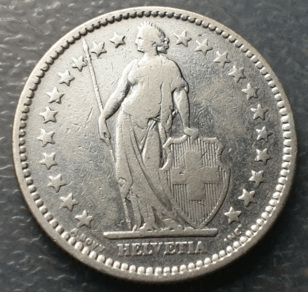 SUIZA SWITZERLAND 2 FRANCOS 2 FRANCS 1913 B BC+ - Imagen 2